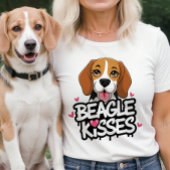 ビーグルキスビーグルライフかわいい犬ママのギフト Tシャツ
