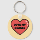 ビーグルキーチェーン キーホルダー (裏面)