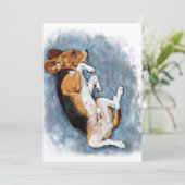 ビーグルギフト、犬好きギフト、犬のオーナーギフトアイディア シーズンカード (スタンド正面)