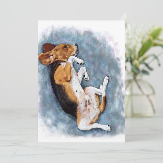 ビーグルギフト、犬好きギフト、犬のオーナーギフトアイディア シーズンカード (スタンド正面)
