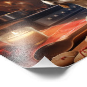 ビーグルクリスマスクッキーフェスティバルホリデイ フォトプリント            (角)