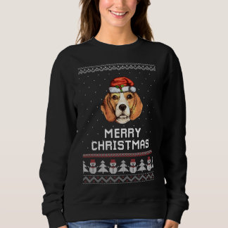 ビーグルクリスマスセーター スウェットシャツ
