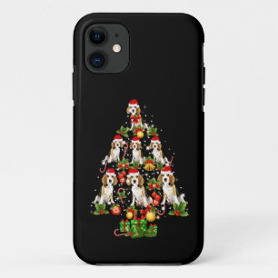 ビーグルクリスマスツリービーグルドッグラブクリスマス贈り物 iPhone 11 ケース