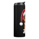 ビーグルクリスマスドッグ長袖Tシャツ タンブラー (回転左)