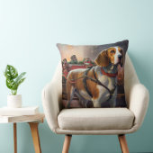 ビーグルクリスマスフェスティバルシーズン クッション (椅子)