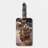 ビーグルクリスマスフェスティバルシーズン ラゲッジタグ (裏面縦)