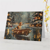 ビーグルクリスマスフェスティバル航海 カード (黄色い花)