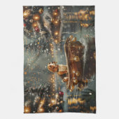 ビーグルクリスマスフェスティバル航海 キッチンタオル (縦)