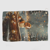 ビーグルクリスマスフェスティバル航海 ゴルフタオル (横)