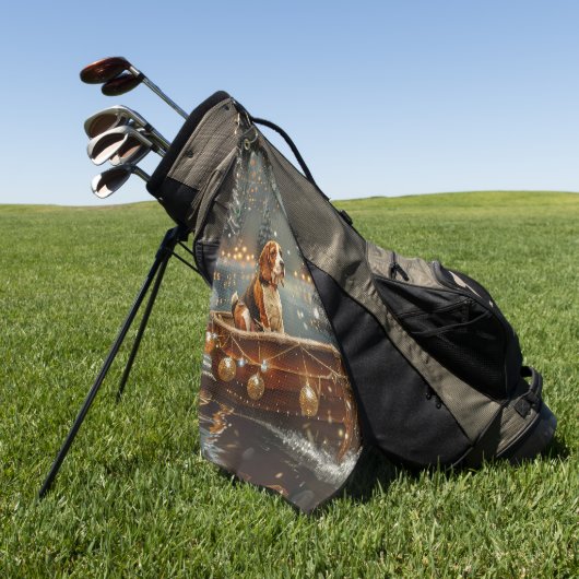 ビーグルクリスマスフェスティバル航海 ゴルフタオル (グリーン)