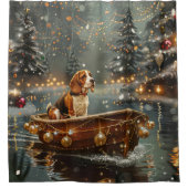 ビーグルクリスマスフェスティバル航海 シャワーカーテン (正面)