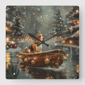 ビーグルクリスマスフェスティバル航海 スクエア壁時計 (正面)