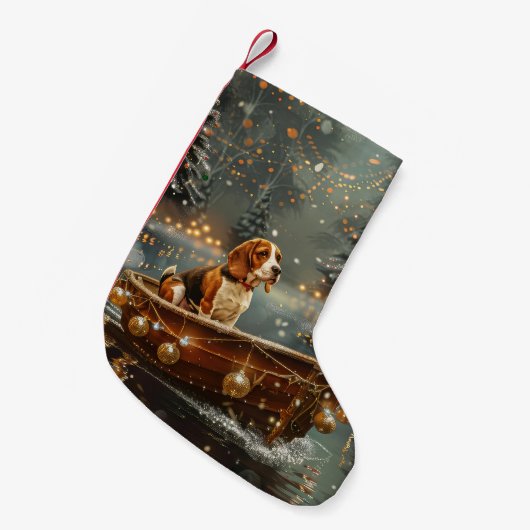 ビーグルクリスマスフェスティバル航海 スモールクリスマスストッキング (正面 (吊り時))