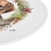 ビーグルクリスマスリースフェスティバルカップ カッティングボード (角)