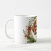 ビーグルクリスマスリースフェスティバルカップ コーヒーマグカップ (左)