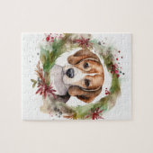 ビーグルクリスマスリースフェスティバルカップ ジグソーパズル (横)