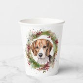 ビーグルクリスマスリースフェスティバルカップ 紙コップ (裏面)