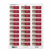 ビーグルクリスマス住所 シール (フルシート)