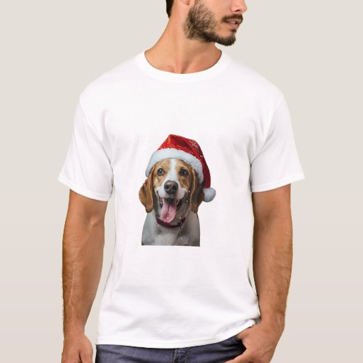 ビーグルクリスマス Tシャツ (正面)