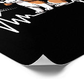 ビーグルクールデザイン女子男性へキッズ犬のオーナーベ ポスター (角)