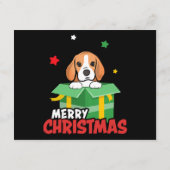 ビーグルサンタ 犬好きのための楽しいクリスマス Xmas エンクロージャーカード (裏面)