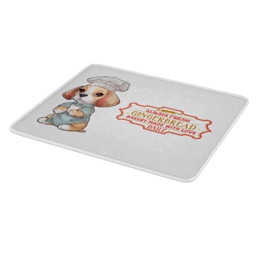 ビーグルシェフベーキングジンジャーパン カッティングボード (角)