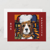 ビーグルシェフ ポストカード (正面/裏面)