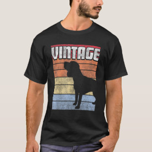 ビーグルシャツドッグヴィンテージレトロスタイル70s 80s男性W Tシャツ
