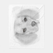 ビーグルスケッチフリースブランケット フリースブランケット (正面)