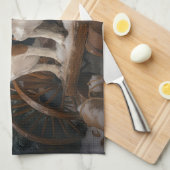 ビーグルスノウィースリークリスマスデコール キッチンタオル (四つ折り)