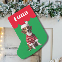 ビーグルスパニエル犬犬ギフトクリスマスペットかわいい犬 スモールクリスマスストッキング