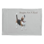 ビーグルズは吠えるかわいい犬   枕カバー (裏面)