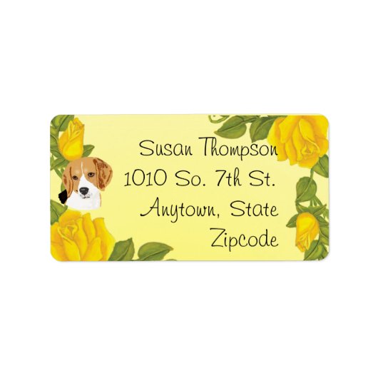 ビーグルズアンドイエローローズ ラベル (正面)