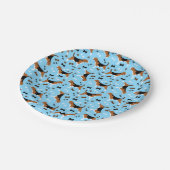 ビーグルズドッグビーグルパタンカワイイ ペーパープレート (アングル)