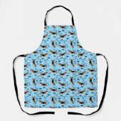 ビーグルズビーグルドッグかわいいパターン エプロン (正面)