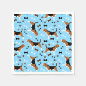 ビーグルズブルードッグパターン スタンダードカクテルナプキン (正面)