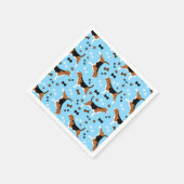 ビーグルズブルードッグパターン スタンダードカクテルナプキン (角)