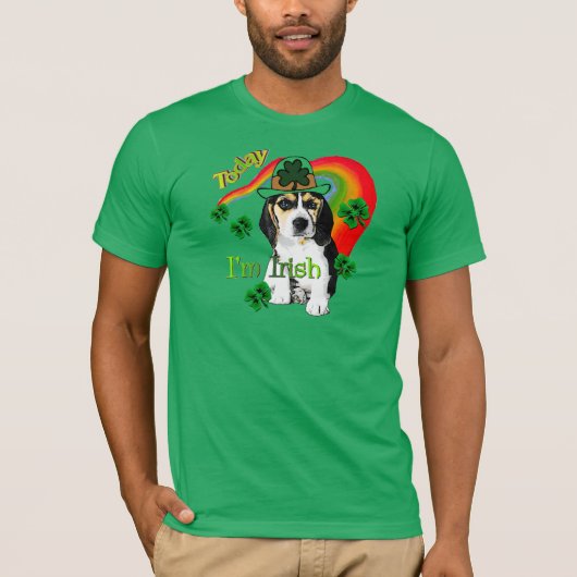 ビーグルセントパトリックの日 Tシャツ (正面)