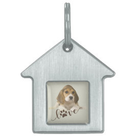 ビーグルタペストリーフェイクキャンバスプリントアクリルプリントTr ペットネームタグ