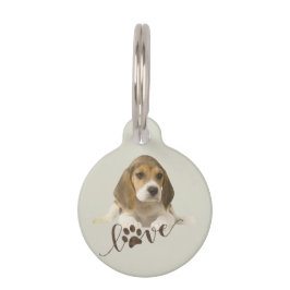 ビーグルタペストリーフェイクキャンバスプリントアクリルプリントTr ペット　ネームタグ