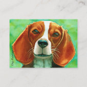 ビーグルダブルサイドアセオプリント 名刺 (裏面)