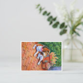 ビーグルダブルサイドアセオプリント 名刺 (スタンド正面)