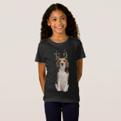 ビーグルトナディアクリスマスドッグ Tシャツ (正面フル)