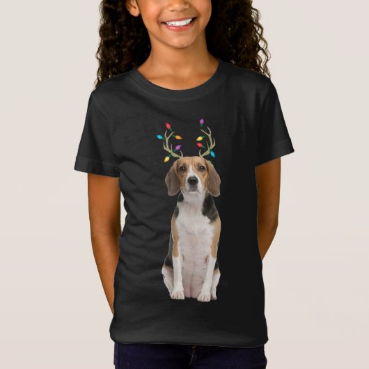 ビーグルトナディアクリスマスドッグ Tシャツ (正面)