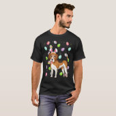 ビーグルドグイースターエッグおもしろいビーグルイースターサンデー Tシャツ (正面フル)