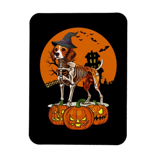 ビーグルドグハロウィーン マグネット (縦)