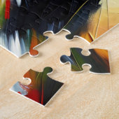 ビーグルドッグアクリルプリントドッグラバーギフト ジグソーパズル (側面)