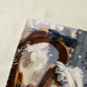 ビーグルドッグクリスマスフェスティバル ビーチタオル (インサイチュ)