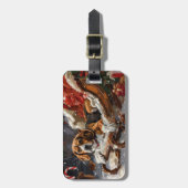 ビーグルドッグクリスマスフェスティバル ラゲッジタグ (正面縦)