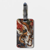 ビーグルドッグクリスマスフェスティバル ラゲッジタグ (裏面縦)